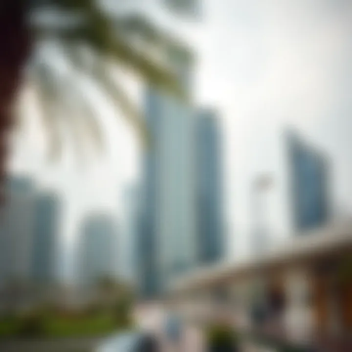 Scenic urban landscape around Downtown Views II Tower 1