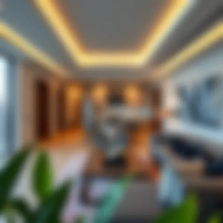 Modern Apartment Interiors Modern apartment interiors reflecting Dubai's luxury lifestyle.