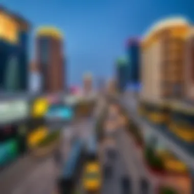 A panoramic view of Dubai's real estate market bustling with activity