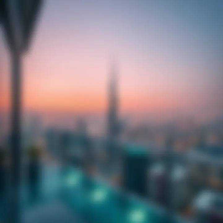 Breathtaking view of the skyline from Elysee Heights balcony