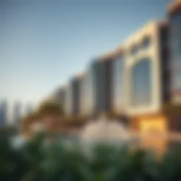 Architectural marvel of Emaar Fountain Views showcasing modern design.