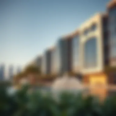 Architectural marvel of Emaar Fountain Views showcasing modern design.