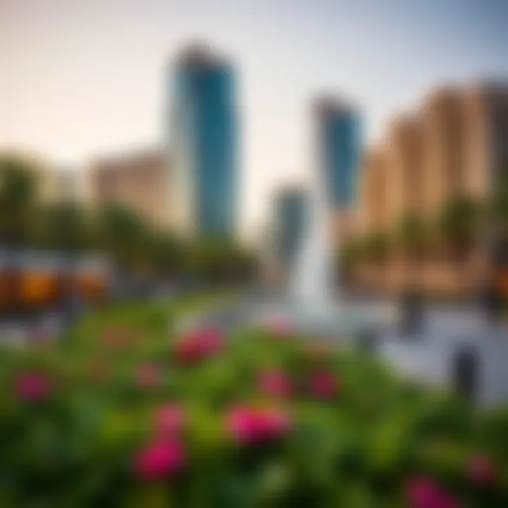 Vibrant community experience surrounding Emaar Fountain Views.