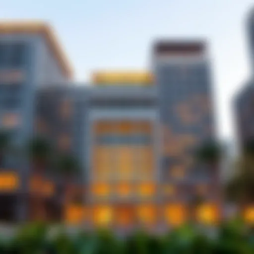 Architectural facade of Emaar Square Building Four