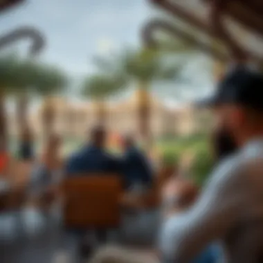 Vibrant community space within Emaar The Oasis promoting social interaction