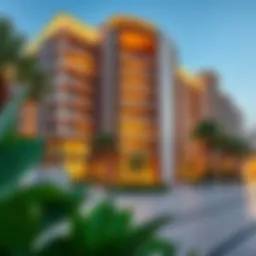 Luxurious exterior view of Emaar The Oasis showcasing modern architecture