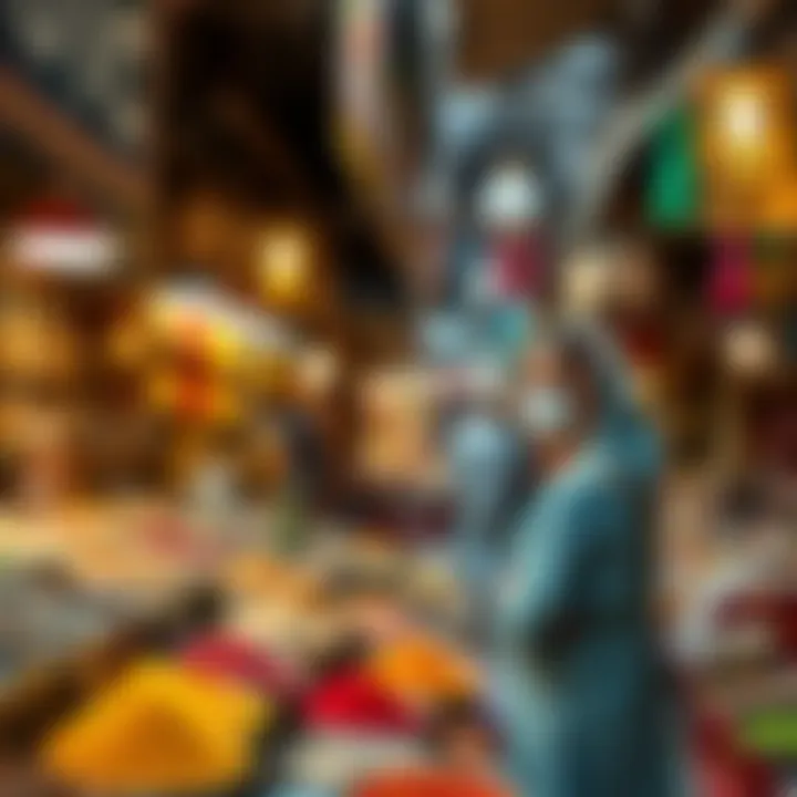 Vibrant souk filled with spices and local crafts