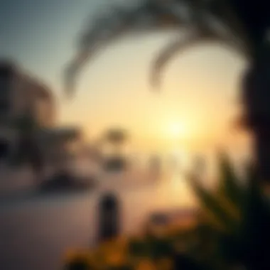 Luxurious resort overlooking the Arabian Gulf