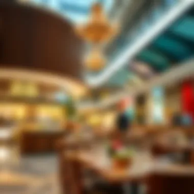 Dining area in Emirates Mall with diverse cuisine offerings