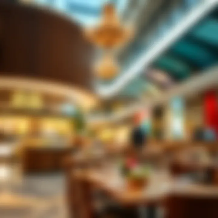 Dining area in Emirates Mall with diverse cuisine offerings