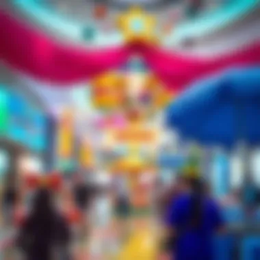 Entertainment zone within Emirates Mall with fun activities