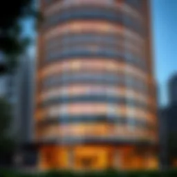 Stunning facade of the Gemaco Building showcasing modern architecture