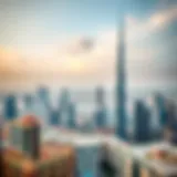 Aerial view of Dubai's skyline showcasing modern architecture