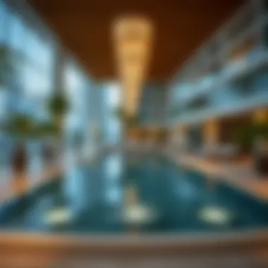 Luxurious amenities in a Dubai apartment complex