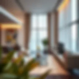 Modern living space in a 2 bedroom apartment