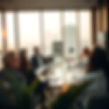 A group discussion among real estate experts on Dubai's market