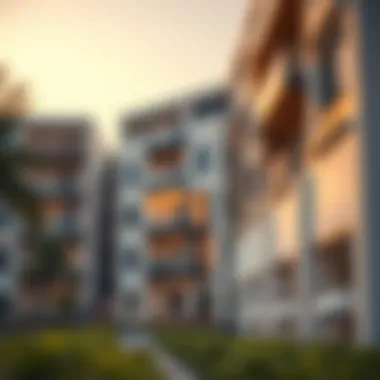 A modern apartment building showcasing affordable housing