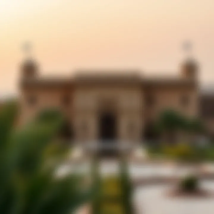 The historic Al Jahili Fort with its stunning architecture and surrounding landscape