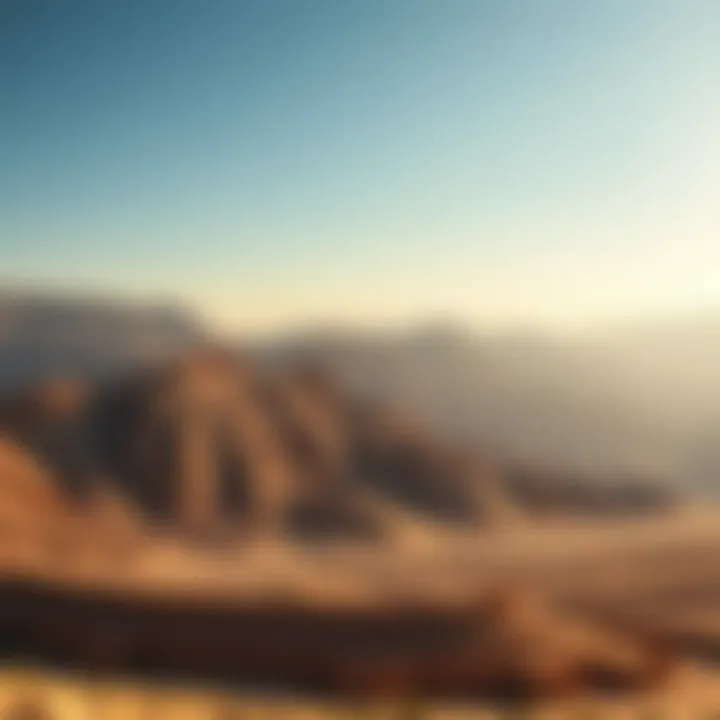 Majestic mountains surrounding Al Ain, offering breathtaking views and adventure opportunities