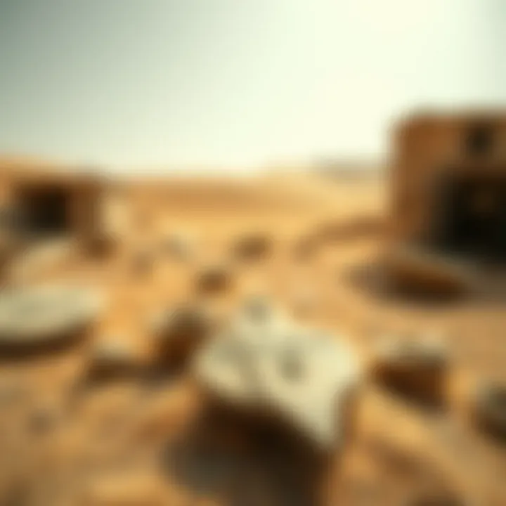 Historical artifacts found in the Al Awir Desert region