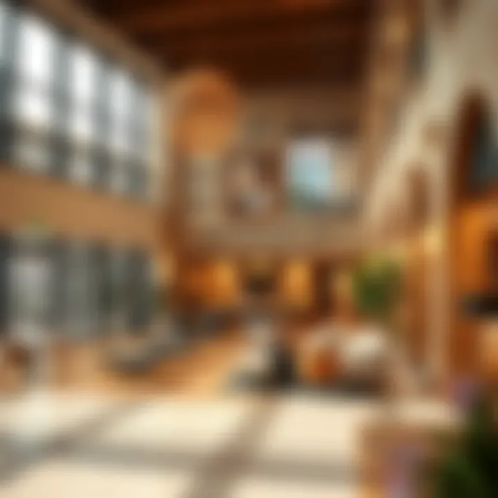 Community gathering space integrated within the Al Falahi Building