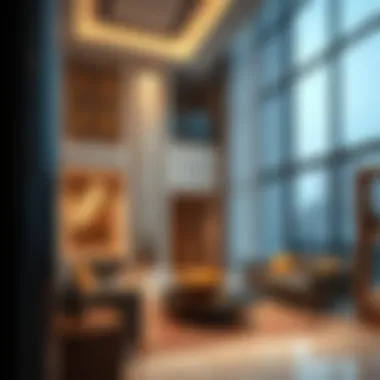 Interior design reflecting traditional motifs within a contemporary framework