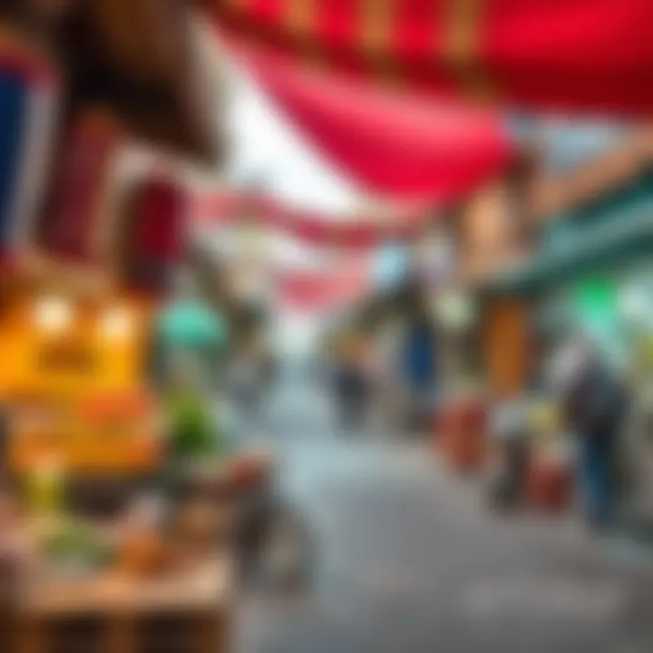 Vibrant market scene in Al Khalidiyah depicting local culture