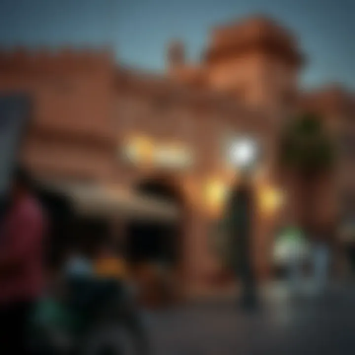 Historical Architecture Near Al Mina Fish Market Historical architecture surrounding the bustling market