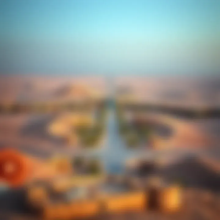 Panoramic view of Al Noud Al Ain showcasing its unique landscape