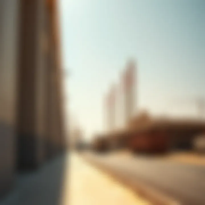 Modern industrial landscape in Al Quoz