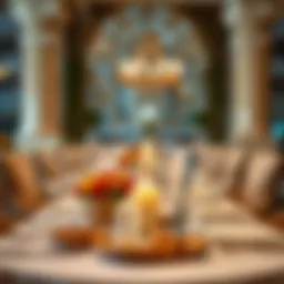 Elegant dining setup at Al Rabi'a Al Khadra