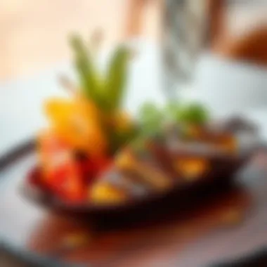 Vibrant Dish Showcasing Cultural Fusion Vibrant dish showcasing cultural fusion