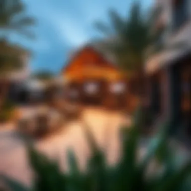 A vibrant community space in Al Shaab Village showcasing amenities