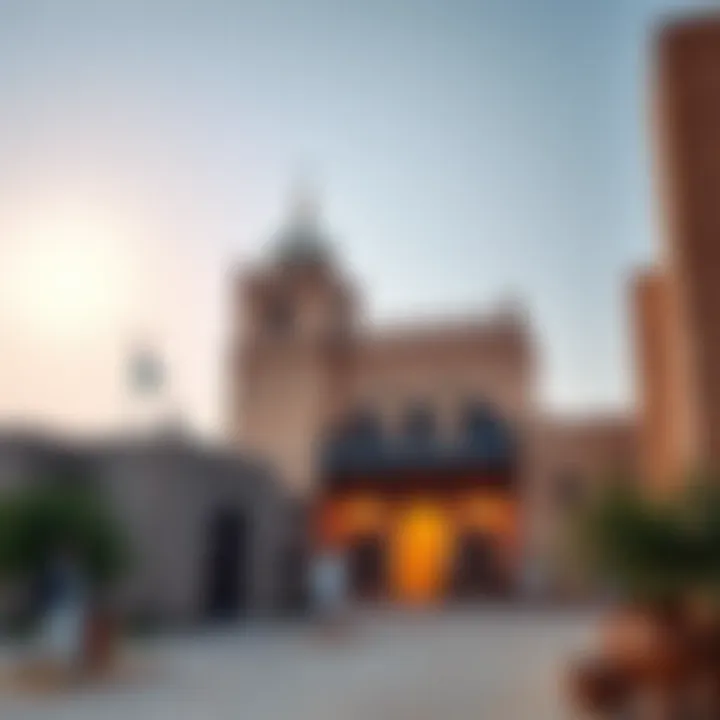 Historical landmarks reflecting the heritage of Al Shaab Village