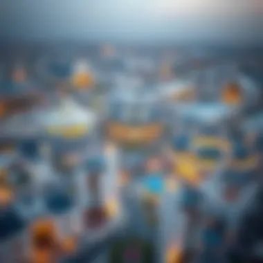 Aerial view of Al Shamka showcasing its modern architecture