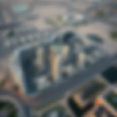 Aerial View of Al Shawamekh Aerial view of Al Shawamekh showcasing its strategic location within Dubai.