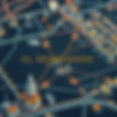 Connectivity Map of Al Shawamekh Map highlighting connectivity of Al Shawamekh to major landmarks in Dubai.