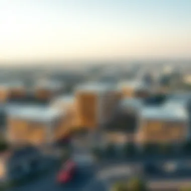 A conceptual graphic displaying future development plans for Al Shawamekh