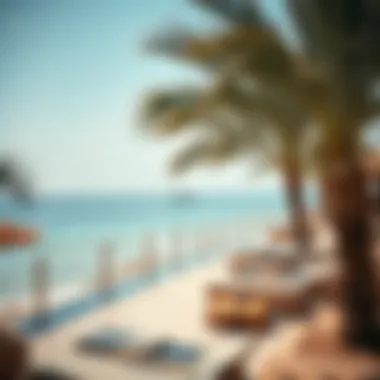 A scenic beach view in Barasti, highlighting its lifestyle offerings.