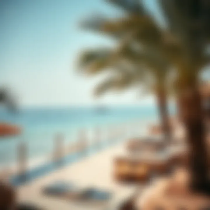 A scenic beach view in Barasti, highlighting its lifestyle offerings.