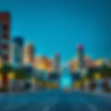 A stunning view of Barasti's skyline featuring modern architectural designs.