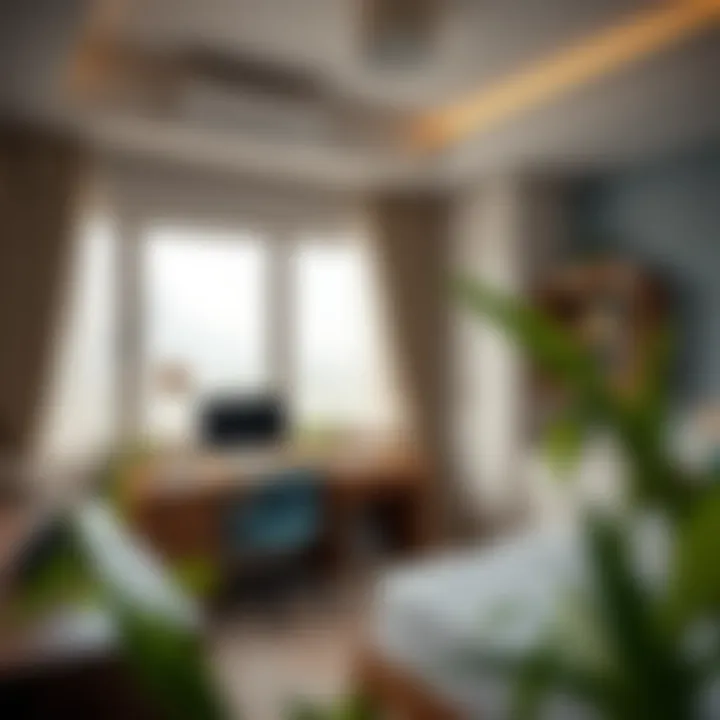 Study and Work Spaces in Bed Shared Living Cozy study area designed for students and professionals