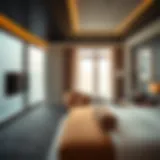 Luxurious hotel suite with a stunning view