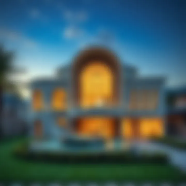 A stunning view of شارع البوليفارد showcasing its architectural design