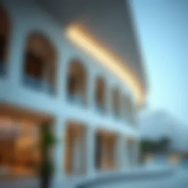Architectural Features of برج الامارات التعاون Architectural details of برج الامارات التعاون showcasing modern design
