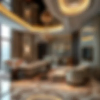 Luxurious interior design of a suite in Burj Al Salam