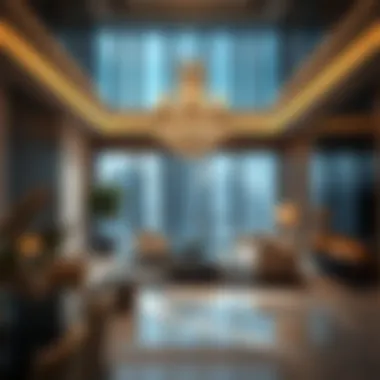 Interior design showcasing luxury living in Burj Vista