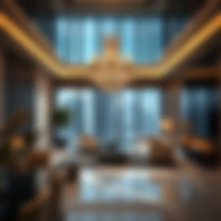 Interior design showcasing luxury living in Burj Vista