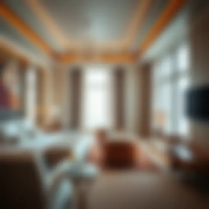 Luxurious suite interior featuring elegant design and amenities