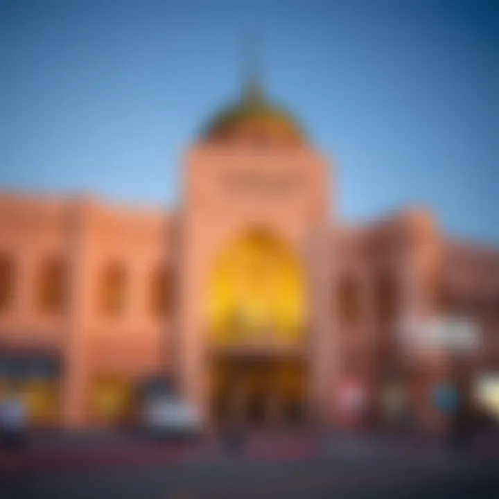 Architectural Marvel of Carrefour Ibn Battuta Exterior view of Carrefour Ibn Battuta showcasing its architectural design